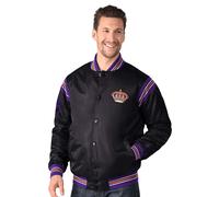 Bomberjacke STARTER "Starter Jacke Los Angeles Kings Starter Satin Varsity", Herren, Gr. XL, schwarz, Popeline;Jersey, 100% Polyester, Jacken Bomberjacke (10589519-XL) schwarz