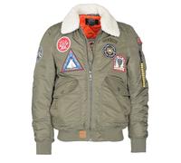 Bomberjacke TOP GUN "TG23003", Herren, Gr. 3xl, grün (olive), Obermaterial: 100% Polyamid. Futter, Wattierung, Strick, Kunstfell: 100% Polyester, Jacken Bomberjacke (75596452-XXXL) olive