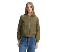 Bomberjacke TOM TAILOR DENIM, Damen, Gr. S (36), grape leaf grün, Obermaterial: 100% Polyester. Futter: 100% Polyester, unifarben, Strukturmuster, casual, regular fit taillenbedeckt, Langarm Rippbündc