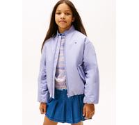 Bomberjacke TOMMY HILFIGER "PADDED BOMBER", Mädchen, Gr. 4 (104), periwinkle dusk, Web, Obermaterial: 100% Polyester, unifarben, regular fit normal, Rundhals, eingesetzt gerader Abschluss, Jacken Bomb