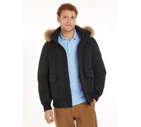 Bomberjacke TOMMY HILFIGER "ROCKIE DOWN BOMBER", Herren, Gr. 3XL, schwarz, Web, Obermaterial: 80% Polyamid, 20% Polyurethan. Futter: 100% Polyester. Wattierung: 90% Daunen, 10% Federn, regular fit, el