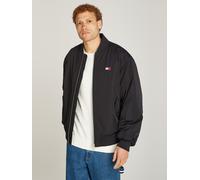 Bomberjacke TOMMY JEANS "TJM ENTRY BADGE BOMBER EXT", Herren, Gr. S, schwarz, Web, Obermaterial: 100% Polyester, elastischer Bund, Jacken Bomberjacke (24135762-S) schwarz