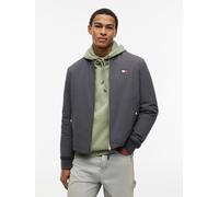 Bomberjacke TOMMY JEANS "TJM ENTRY BOMBER JACKET EXT", Herren, Gr. L, grau (washed schwarz), Web, Obermaterial: 100% Nylon. Futter: 100% Polyester. Füllung: 50% Polyester, 50% Polyester (REPREVE), reg