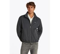 Bomberjacke TOMMY JEANS "TJM ESSENTIAL JACKET EXT", Herren, Gr. M, schwarz (washed schwarz), Web, Obermaterial: 100% Polyamid, normal kurz, elastischer Bund, Jacken Bomberjacke, mit Logostickerei (713