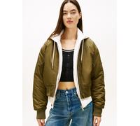 Tommy Jeans Damen Tjw Essential Bomber Jacket Dw0Dw22046 Bomberjacke, Green (Tundra Olive), XL