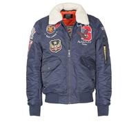 Bomberjacke TOP GUN "TG23002", Herren, Gr. 3xl, blau (navy), Obermaterial: 100% Polyamid; Futter, Wattierung, Strick, Kunstfell: 100% Polyester, Jacken Bomberjacke (68969711-XXXL) navy