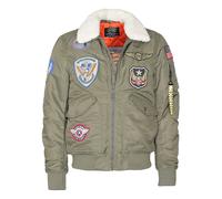 Top Gun Bomberjacke TG23005 mit Kunstfellkragen 2XL
