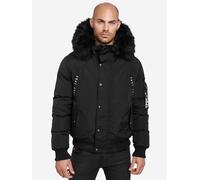Bomberjacke TRUEPRODIGY "Noah Kapuze mit Fellimitat", Herren, Gr. XL, schwarz, Obermaterial: 100% Polyester PES., regular fit, Jacken Bomberjacke (96563229-XL) schwarz