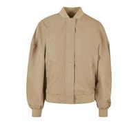 Bomberjacke URBAN CLASSICS "Urban Classics Damen", Damen, Gr. XS, beige (unionbeige), 100% Polyester, unifarben, normal, Rundhals, Jacken Bomberjacke (24831063-XS) unionbeige