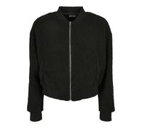 Urban Classics Ladies Oversized Sherpa Bomber Jacket in Gr. 5XL in Schwarz