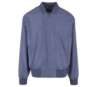 Bomberjacke URBAN CLASSICS "Urban Classics Herren Recycled Bomber Jacket", Herren, Gr. M, vintageblau, 63% Polyester, 37% Polyester, unifarben, normal, amerikanischer Ausschnitt, Jacken Bomberjacke (8