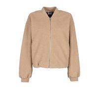 Bomberjacke URBAN CLASSICS "Urban Classics Ladies Structured Bomber Jacket", Damen, Gr. XXL, unionbeige, 100% Polyester, unifarben, normal, amerikanischer Ausschnitt, Jacken Bomberjacke (59519225-XXL)