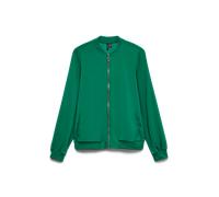 Bomberjacke VERO MODA "VMCOCO L/S BOMBER NOOS", Damen, Gr. M, bosphorus, Web, Obermaterial: 96% Polyester, 4% Elasthan, unifarben, regular fit normal, Rundhals, Rippbündchen, Jacken Bomberjacke, in mo