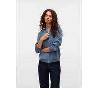 Vero Moda Bomberjacke VMCOCO L/S Bomber GA NOOS Regular Fit College-Kragen china blau XS