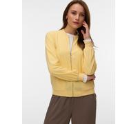 Bomberjacke VERO MODA "VMCOCO L/S BOMBER NOOS", Damen, Gr. XS, golden haze, Web, Obermaterial: 96% Polyester, 4% Elasthan, unifarben, regular fit normal, Rundhals, Rippbündchen, Jacken Bomberjacke, in