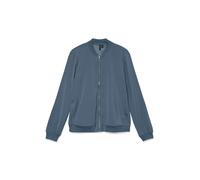 Bomberjacke VERO MODA "VMCONNY, leichte Jacke für den Übergang", Damen, Gr. XS, china blau, Web, Obermaterial: 96% Polyester, 4% Elasthan, unifarben, normal, Jacken Bomberjacke, seitliche Eingrifftasc