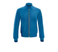 Bomberjacke WINSHAPE "Functional Comfort Bomber Jacket J007C", Damen, Gr. L, grün (teal grün), 85% Polyester, 15% Elasthan, ohne Ausschnitt, Jacken Bomberjacke, Ultra weicher Funktionsstoff (48806715-