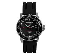 BOMBFROG Herren Taucheruhr NATO Armband | Automatik Saphirglas bis 300 m (Schwarz)