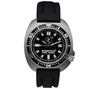 BOMBFROG Herren Taucheruhr Neopren Armband Vintage Automatik 500 m | Steel Magna