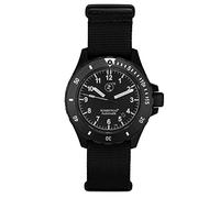 BOMBFROG Taucheruhren Herren Automatik BT25 Black Tritium mit NATO-Armband im eleganten Militär Uhr-Look, gebürstetes Edelstahlgehäuse mit entspiegeltem Saphirglas, Taucheruhr Herren