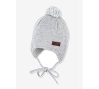 Bommelmütze aus Bio-Baumwolle Kinder Sterntaler grau Gr. 45 cm