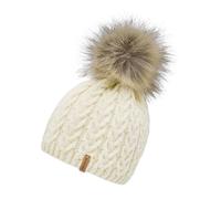 CHILLOUTS Wintermütze mit Fleecefutter - Abnehmbarer Veganer Bommel