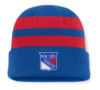 Bommelmütze FANATICS "Fanatics Mütze New York Rangers Swipe Cuffed Beanie", Damen, Gr. onesize, blau, 100% Polyacryl, Mützen (43374156-0) blau