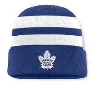 Bommelmütze FANATICS "Fanatics Mütze Toronto Maple Leafs Swipe Cuffed Beanie", Damen, Gr. onesize, blau, 100% Polyacryl, Mützen (70198256-0) blau