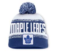 Bommelmütze FANATICS "Fanatics Mütze Toronto Maple Leafs Thrive Cuffed Pom Beanie", Jungen, Gr. onesize, blau, 100% Polyacryl, Mützen (84616109-0) blau