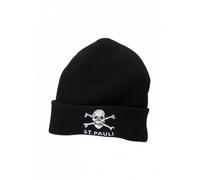 Bommelmütze FC ST. PAULI "FC St. Pauli Mütze FC St. Pauli Totenkopf", Damen, Gr. onesize, schwarz, 100% Baumwolle, Mützen (68064615-0) schwarz