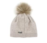 Bommelmütze MAXIMO, Jungen, Gr. 55, braun, Feinstrick, Materialmix, unifarben, Mützen, mit Glitzersteinen für Mädchen (49868607-55) braun