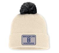 Bommelmütze NIKE "Nike Mütze Brooklyn Dodgers Nike Peak Std. Cuff Pom Beanie", Jungen, Gr. onesize, weiß, 100% Polyacryl, Mützen (69855645-0) weiß
