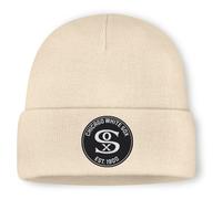 Bommelmütze NIKE "Nike Mütze Chicago White Sox Nike Utility Cuff Beanie", Jungen, Gr. onesize, beige (weiß), 100% Polyacryl, Mützen (97651566-0) weiß