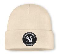 Bommelmütze NIKE "Nike Mütze New York Yankees Nike Utility Cuff Beanie", Jungen, Gr. onesize, beige (weiß), 100% Polyacryl, Mützen (64993048-0) weiß