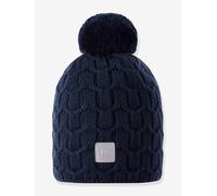 Bommelmütze Nyksund Reima Kinder, Merinowolle blau Gr. 52 cm