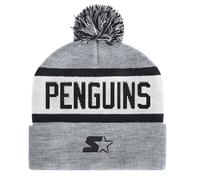 Bommelmütze STARTER "Starter Mütze Pittsburgh Penguins Black Ice Beanie", Damen, Gr. onesize, mehrfarbig, 100% Polyacryl, Mützen (24271039-0) mehrfarbig
