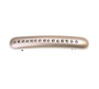 Bon Dep Rounded clip Swarovski Beige gloss 1 St
