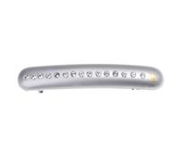 Bon Dep Rounded clip Swarovski Silver gloss 1 St