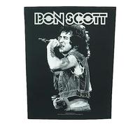 Bon Scott Bon Scott Unisex Patch schwarz/weiß 95% Baumwolle, 5% Polyester Band-Merch, Bands