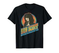 Bon Scott Distressed Retro-Rock-Grafikfoto T-Shirt