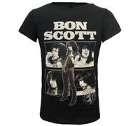 Bon Scott Fotocollage T-Shirt M Schwarz