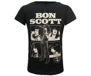 Bon Scott Fotocollage T-Shirt M Schwarz