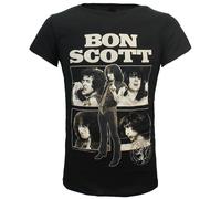 Bon Scott Fotocollage T-Shirt - Offizielles Merchandise Größe: S Schwarz