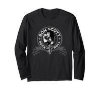 Bon Scott Rock n' Roll Lion Shield Langarmshirt