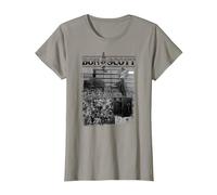 Bon Scott Vintage-Live-Foto T-Shirt, Damen, Schiefergrau, XXL