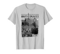 Bon Scott Vintage-Live-Foto T-Shirt, Herren, Silber, S