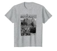 Bon Scott Vintage-Live-Foto T-Shirt, Kinder, Grau Meliert, 92