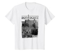 Bon Scott Vintage-Live-Foto T-Shirt, Kinder, Weiß, 98