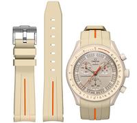 BONACE Armband für Omega x Swatch MoonSwatch/Rolex Uhr 20mm, Weiches Gummi Omega X Swatch Moonswatch Speedmaster Ersatzarmband,Gebogenes nahtloses Moonswatch Swatch Armband für Männer und Frauen
