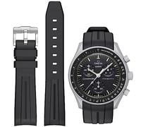 BONACE Armband für Omega x Swatch MoonSwatch/Rolex Uhr 20mm, Weiches Gummi Omega X Swatch Moonswatch Speedmaster Ersatzarmband,Gebogenes nahtloses Moonswatch Swatch Armband für Männer und Frauen